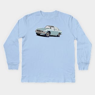 MGB Berlinette coupe in Blue Kids Long Sleeve T-Shirt